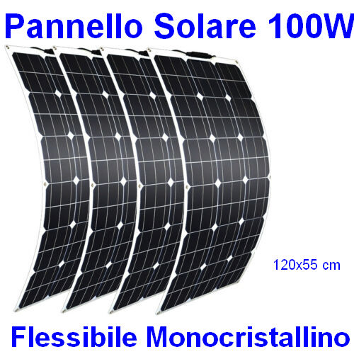 Pannello Solare Monocristallino 100W - Clicca l'immagine per chiudere